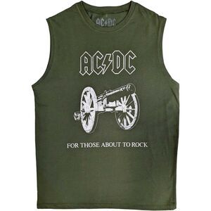 AC/DC Unisex Adult About To Rock Cotton Tank Top / Green